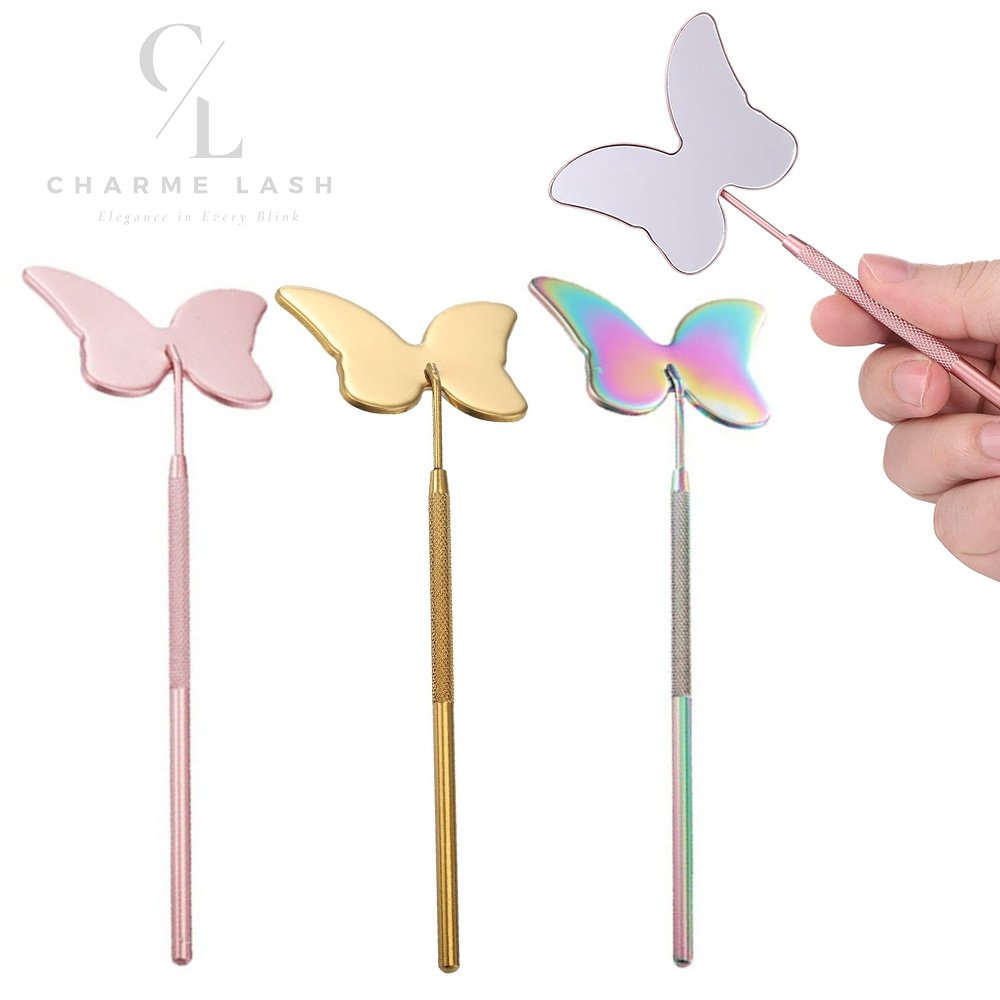 Multi-colored Portable Butterfly Mirror