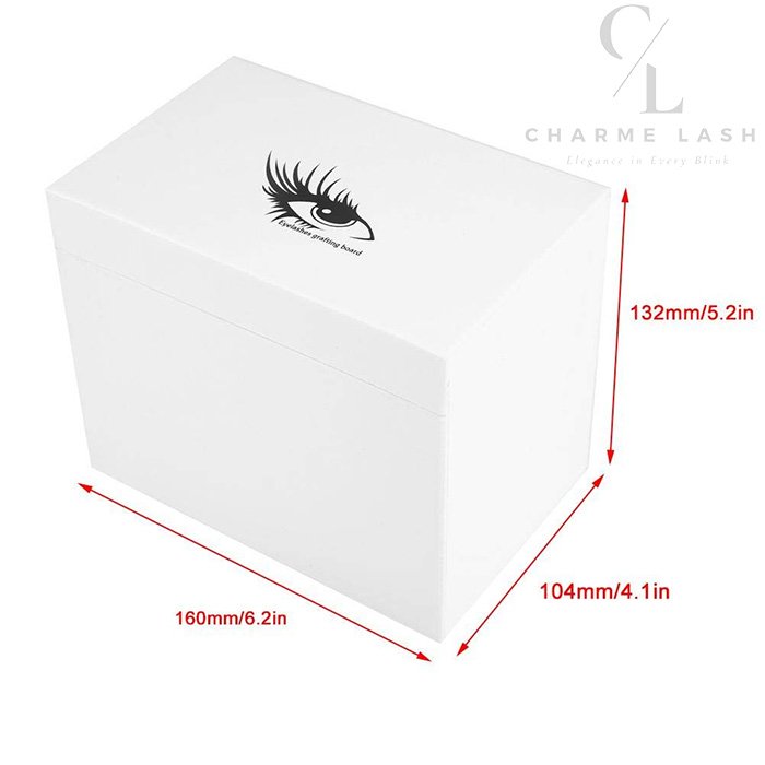 Layers Acrylic Eyelash Storage Box False Eyelashes Glue Pallet Holder
