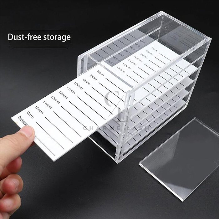 Clear Lash Storage box Dust-proof Hygienic Shatterproof Lash Storage Box