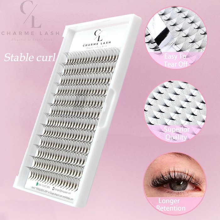 pointy base premade fans lashes